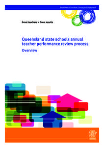 Queensland state schools annual teacher performance review process overview