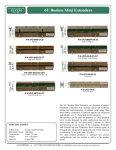 Keep the Power ON! with  6U Busless Mini Extenders AZ-COM