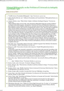 Aristotle / Epistemology / Franciscans / Problem of universals / William of Ockham / Nominalism / Isagoge / Conceptualism / Medieval philosophy / Philosophy / Ontology / Traditional logic