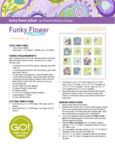 funky flower pillow - by Amanda Murphy Design  FunkyPILLOW Flower  www.amandamurphydesign.com
