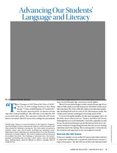 Advancing Our Students’ Language and Literacy By Marilyn Jager Adams  “F