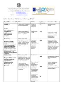 ISTITUTO COMPRENSIVO STATALE “I.C.S IL PONTORMO” Viale Beato Giovanni Parenti, 3– 59015 CARMIGNANO TelFaxCodice Ministeriale POIC80600Q-Codice Fiscalee-mail: poic80600q@istru