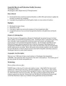 Transportation planning / Walking / Segregated cycle facilities / Washington State Department of Transportation / Pedestrian crossing / Road traffic safety / Trail / Electric bicycle laws / Transport / Land transport / Road safety