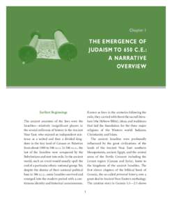 Chapter 1  The Emergence of Judaism to 650 C.E.: A Narrative Overview