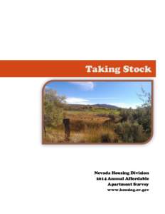 Taking Stock  Nevada Housing Division 2014 Annual Affordable Apartment Survey www.housing.nv.gov