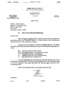 Mailout: [removed]Kirkland and Ellis Letter