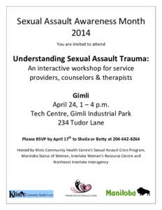 Gimli - Understanding Sexual Assault Trauma Poster 2014.docx