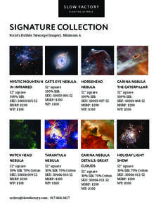 SIGNATURE collection NASA’s Hubble Telescope Imagery. Minimum 4. Mystic Mountain cat’s eye nebula  horsehead