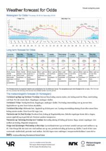 Printed: :00  Weather forecast for Odda Meteogram for Odda Thursday 20:00 to Saturday 20:00 Friday 8 May