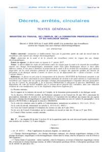 Journal officiel de la République française - N° 182 du 6 août 2016