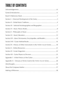 TABLE OF CONTENTS Acknowledgements..........................................................................................................iii General Introduction........................................................