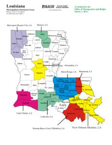 Louisiana  POLICOM CORPORATION  Metropolitan Statistical Areas