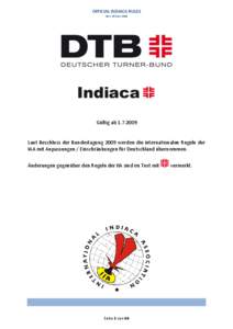 OFFICIAL INDIACA RULES New Edition 2008