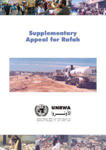 Supplementary Appeal for Rafah