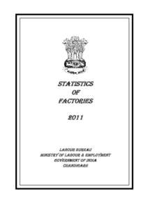 STATISTICS OF FACTORIES[removed]LABOUR BUREAU