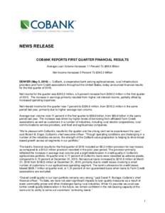 COBANK CEO DOUG SIMS ANNOUNCES RETIREMENT