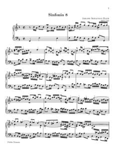 1  Sinfonia 8 Johann Sebastian Bach  