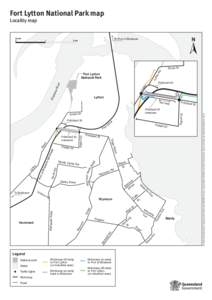 Fort Lytton National Park locality map