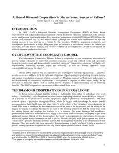 Co-operative Scheme Policy Paper