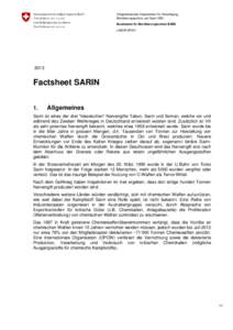 Factsheet Sarin- LABOR SPIEZ