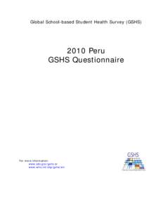 Microsoft Word[removed]Peru GSHS Questionnaire.doc