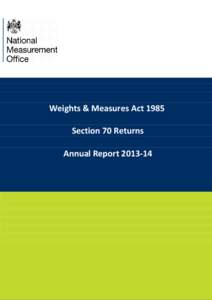 Weights and Measures annual inspections