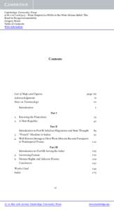 Cambridge University Press5 - From Empires to NGOs in the West African Sahel: The Road to Nongovernmentality Gregory Mann Table of Contents More information