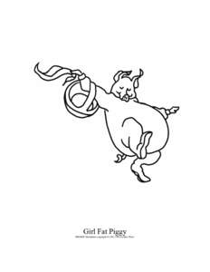 Girl Fat Piggy PIGGIES illustrations copyright © [removed]by Don Wood 