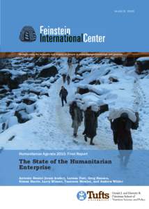 MARCHStrengthening the humanity and dignity of people in crisis through knowledge and practice Humanitarian Agenda 2015: Final Report