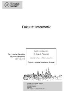 Fakultät Informatik  ¨ 2011 TUD-FI11-01 Marz  Technische Berichte