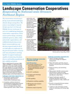 U.S. Fish & Wildlife Service  Landscape Conservation Cooperatives Responding to National-scale Stressors Northeast Region