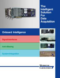 The Intelligent Solution For Data Acquisition