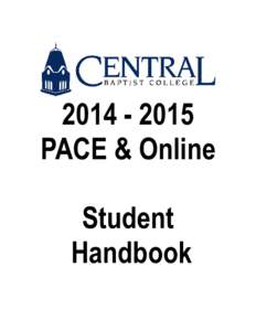 [removed]PACE & Online Student Handbook  Table of Contents