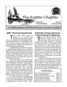 The Raptor Chapter Volume #18 1st Quarter Edition Issue # 1 February 2009