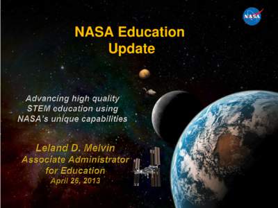 NASA Education Update National Aeronautics and Space Administration  Education Sequestration