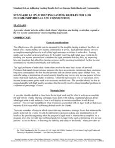 Microsoft Word - Civil Legal Aid Stds - Final  For Publication.doc