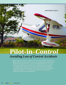 Pilot-in-Control Avoiding Loss of Control Accidents  I