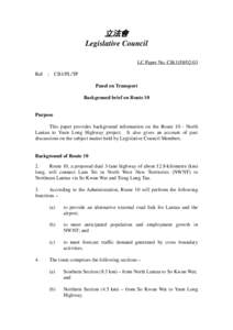 立法會 Legislative Council LC Paper No. CB[removed]Ref  : CB1/PL/TP