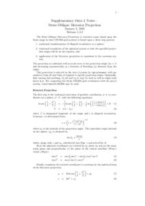 1  Supplementary proj.4 Notes— Swiss Oblique Mercator Projection January 1, 2003 Release 4.3.3