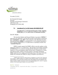 Finance / Stock market / Bonds / Securities Industry and Financial Markets Association / Underwriting / Municipal Securities Rulemaking Board / U.S. Securities and Exchange Commission / Electronic Municipal Market Access / Investor Protection and Securities Reform Act / Financial economics / Investment / Securities