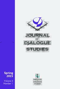 JOURNAL of DIALOGUE STUDIES