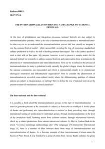 Cross-cultural studies / Patrice Pavis / Cross-cultural / Theatre / Interculturality / Intercultural theatre / Cultural studies / Interculturalism / Human communication