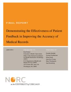 Demonstrating the Effectiveness of Patient Feedback in Improving the Accuracy of Medical Records