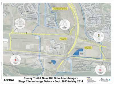 Saved By: vosb ssp AECOM FILE NAME: [removed]00_96-CTP011_RX.dwg Stoney Trail & Nose Hill Drive Interchange Stage 2 Interchange Detour - Sept[removed]to May[removed]LEGEND