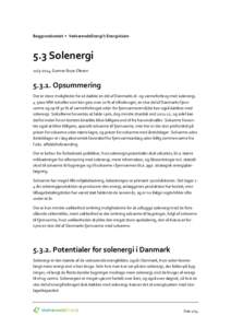 Baggrundsnotat • VedvarendeEnergi’s Energivision  5.3 Solenergi, Gunnar Boye OlesenOpsummering