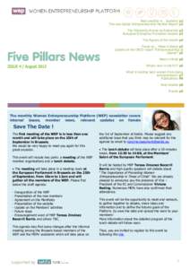 Best practice in… Scotland p2 The new Global Entrepreneurship Monitor Report p2 The Fellowship Ariane de Rothschild p3 European Entreprise Promotion Awards p3 The figures of the month p4 Focus on… Make it Global p5