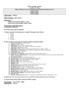 Microsoft Word - DUR Committee Oct Agenda2.doc