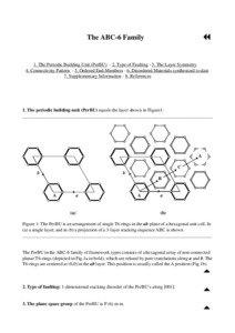 The ABC-6 Family  1. The Periodic Building Unit (PerBU[removed]Type of Faulting - 3. The Layer Symmetry