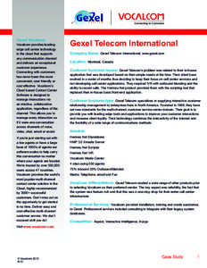 Business / Interactive voice response / Call centre / Customer relationship management / Customer experience / Interactive Intelligence / UniversalCTI / Plum Voice / Marketing / Customer experience management / Telephony