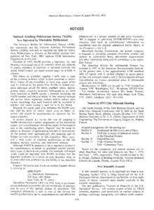 American Mineralogist, Volume 58,pages570-572, 1973  NOTICES National Auxiliary Publications Service (NAPS) Now Operated by Microfiche Publications The American Society for Information Science (ASIS)